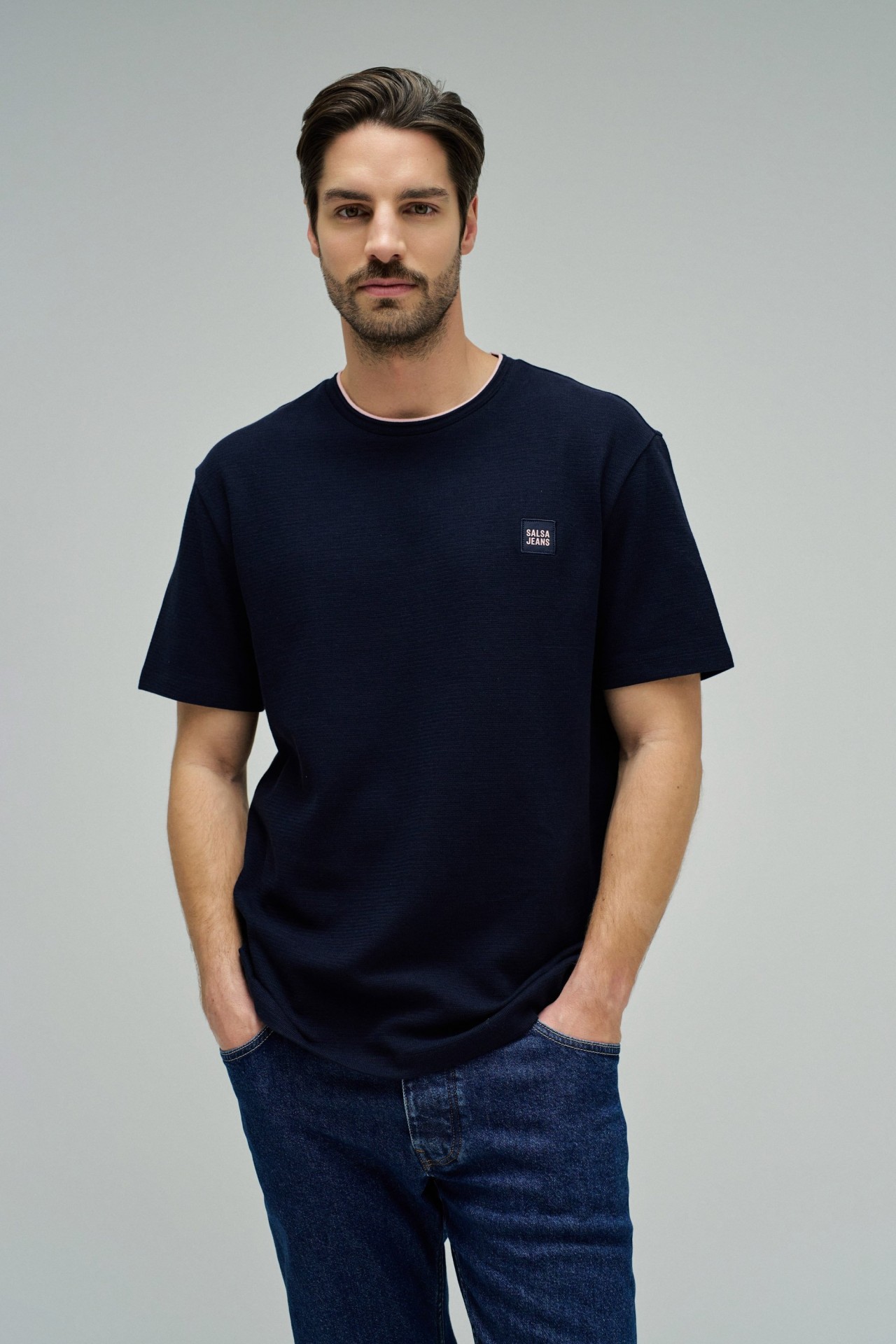 T-SHIRT TEXTURÉ AVEC BRANDING STAR CLUB