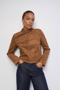 FAUX-SUEDE JACKET