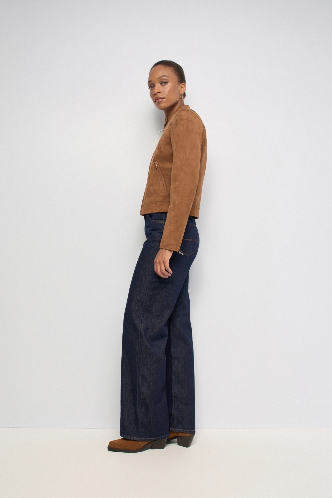 FAUX-SUEDE JACKET