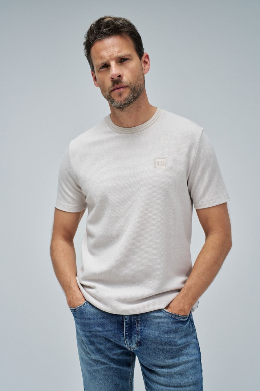T-SHIRT WITH TEXTURE