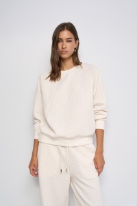 SWEATSHIRT EN JACQUARD ET LUREX