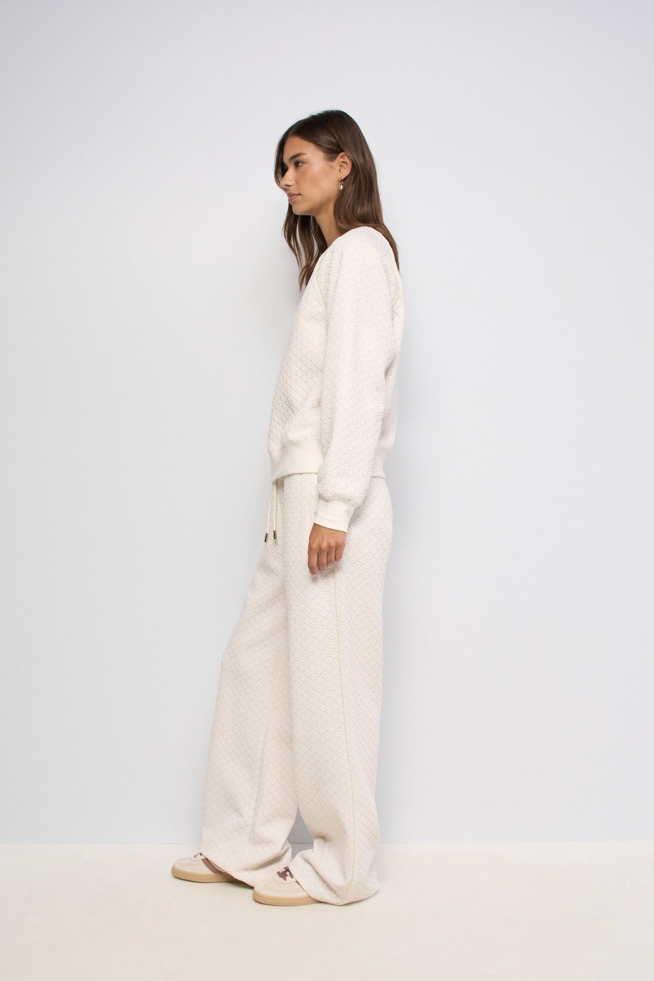 SWEATSHIRT MIT JACQUARD UND LUREX