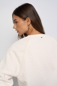SWEATSHIRT EN JACQUARD ET LUREX