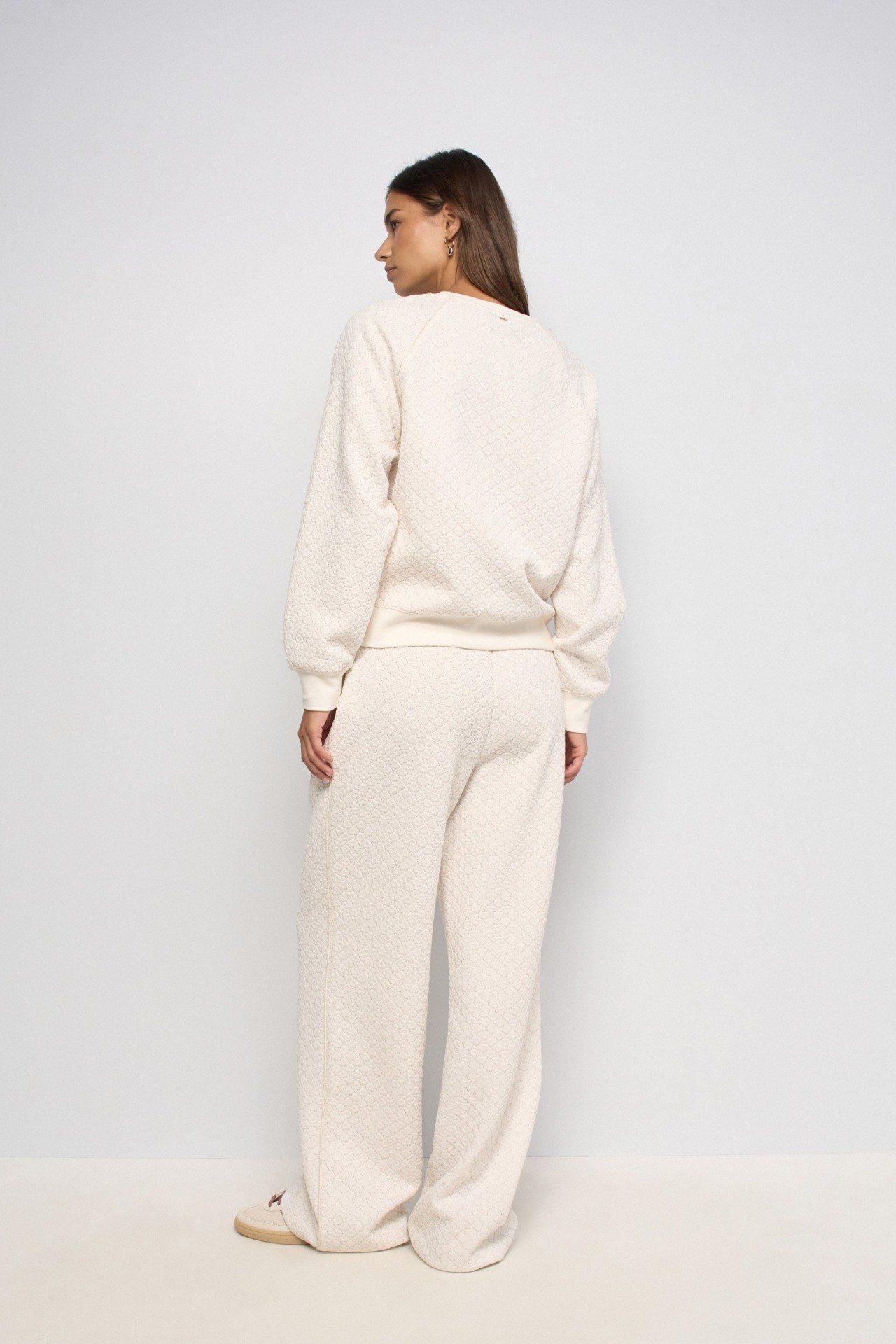 SWEATSHIRT MET JACQUARD EN LUREX