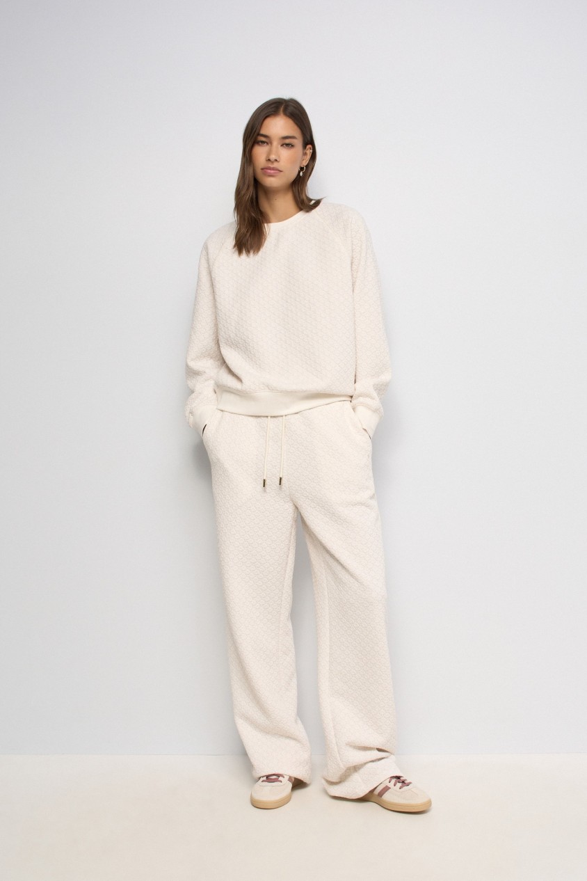 SWEATSHIRT MIT JACQUARD UND LUREX