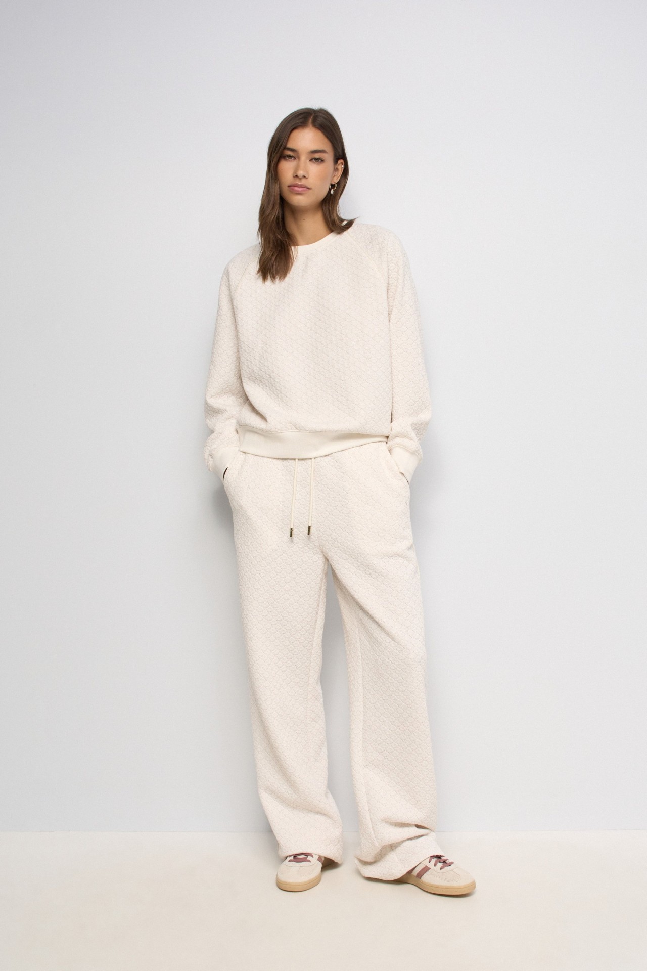 JACQUARD AND LUREX SWEATSHIRT