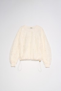 3D FLORAL-EFFECT SWEATSHIRT