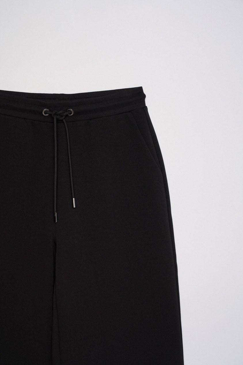 GEBREIDE JOGGINGBROEK MET WIDE PIJP