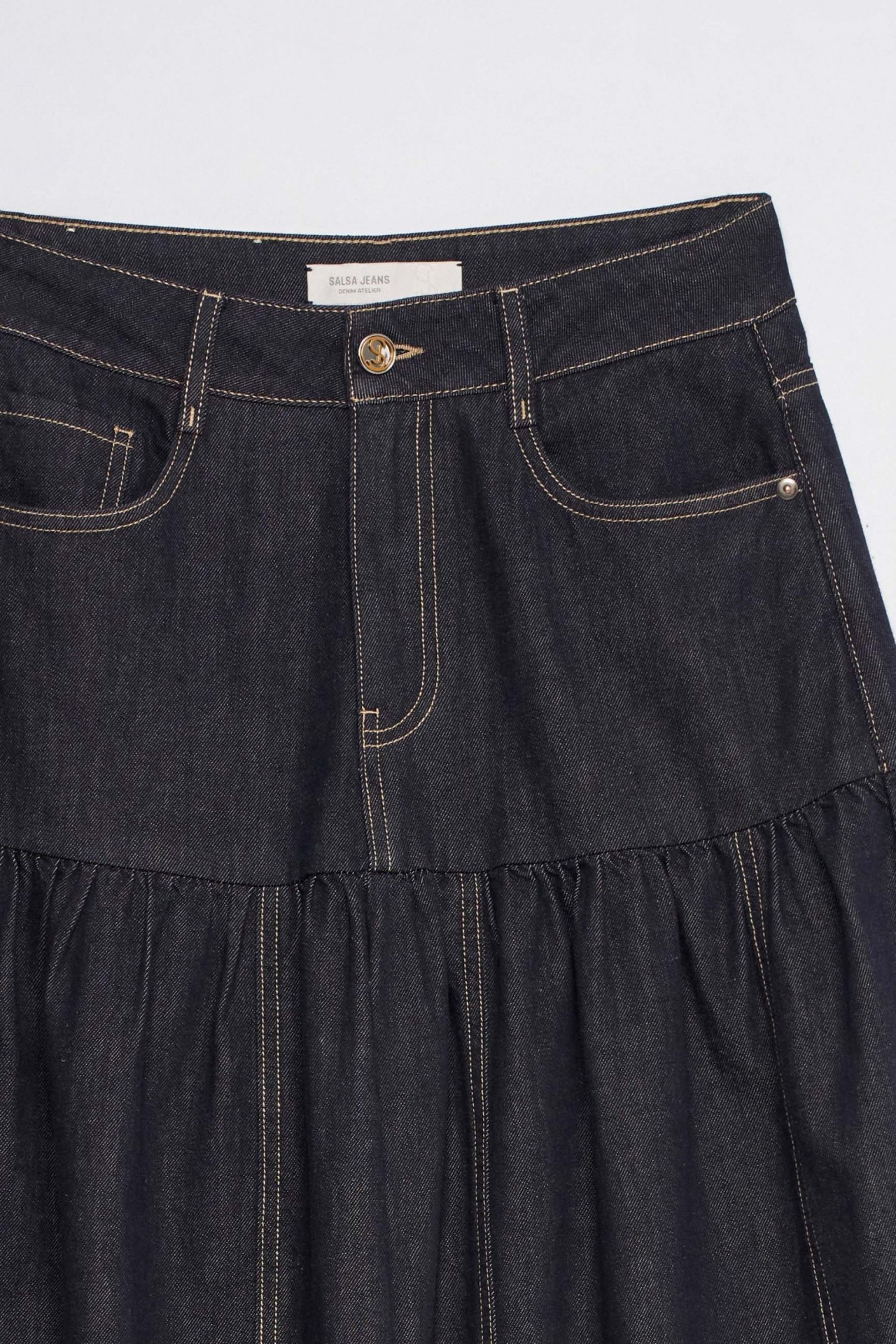 JEAN SUPER WIDE LEG EFFET JUPE DENIM ATELIER