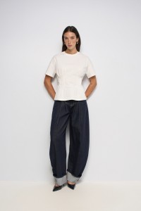 PLEATED T-SHIRT