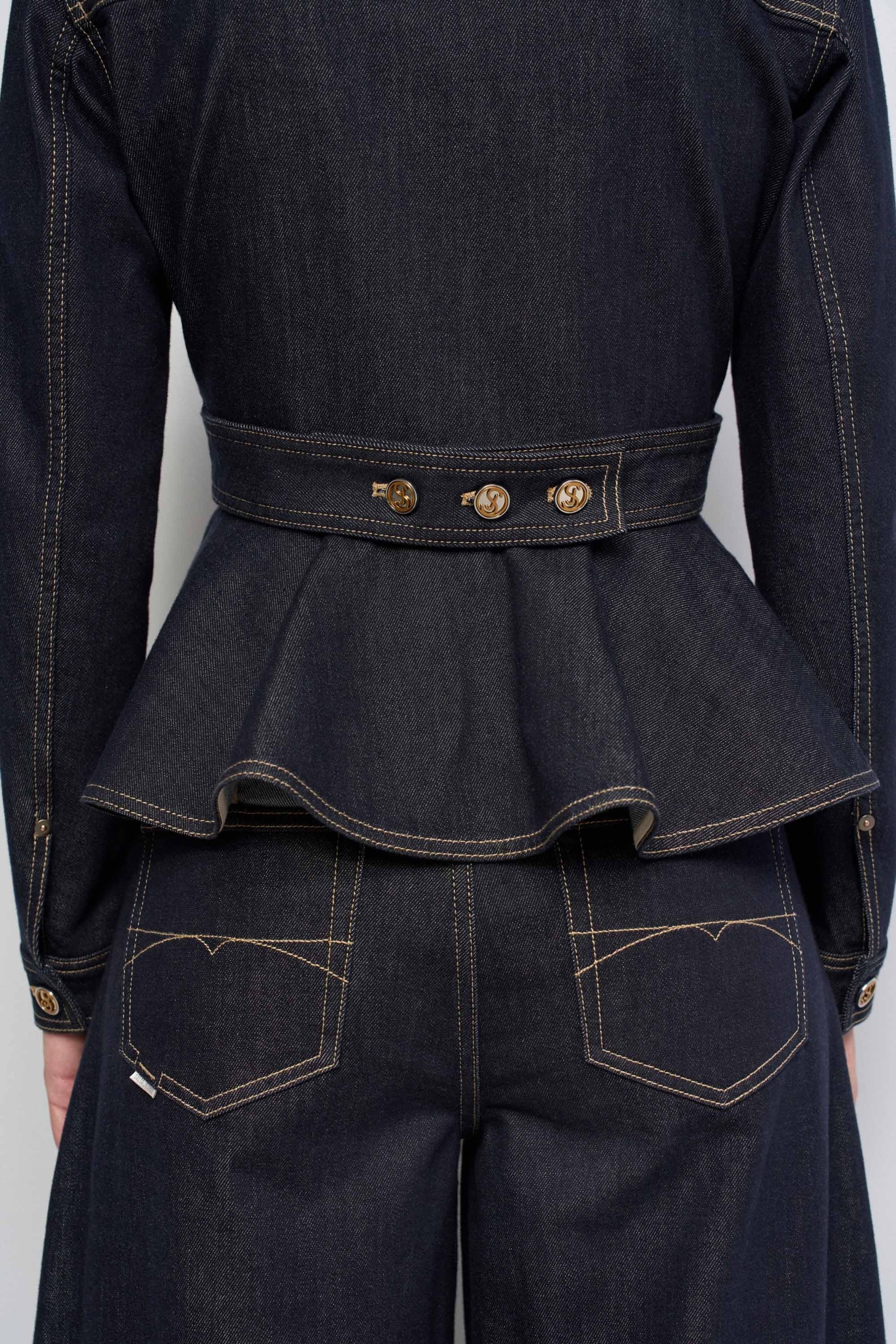 FITTED DENIM JACKET DENIM ATELIER