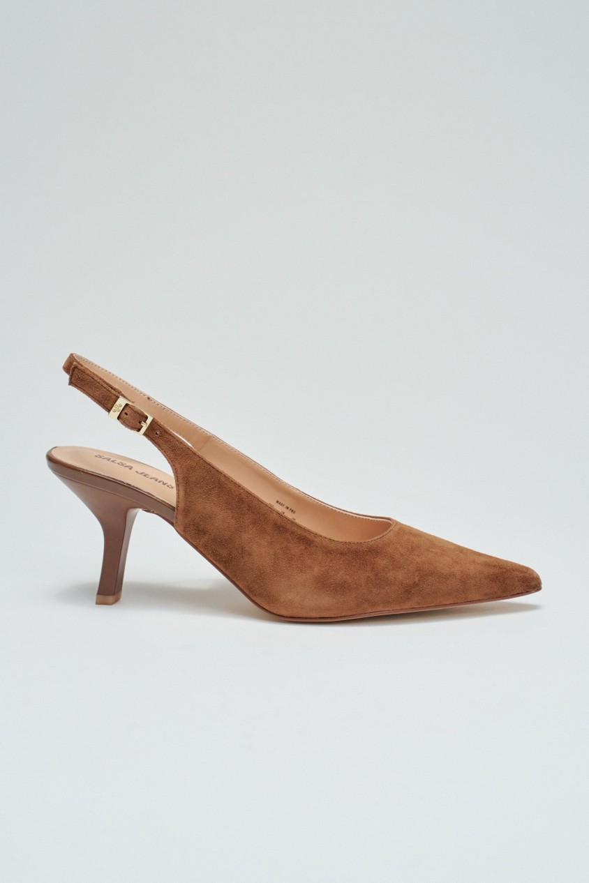 SUEDE HEELED SHOES