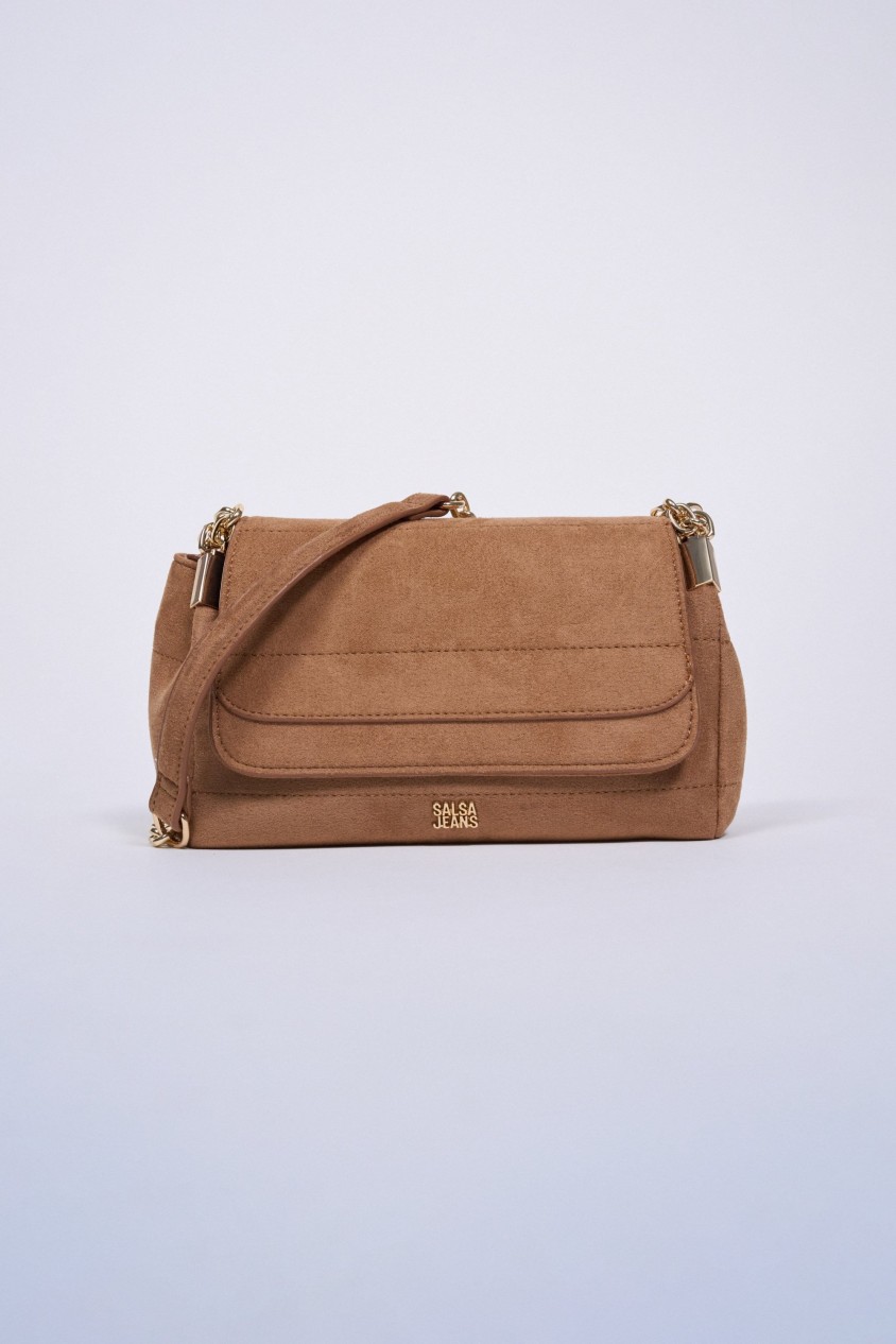 SUEDE-EFFECT BAG