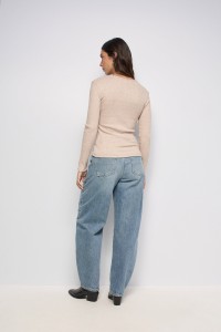 PULL EN MAILLE C�TEL�E AVEC N?UDS