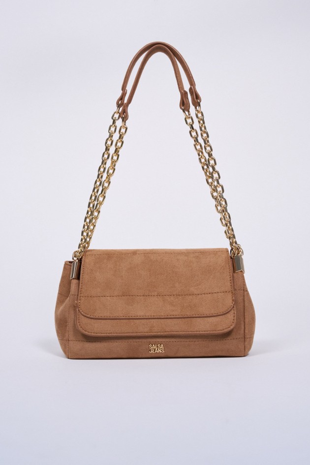SUEDE-EFFECT BAG