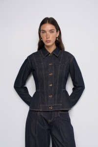 VESTE EN DENIM CINTRÉE DENIM ATELIER