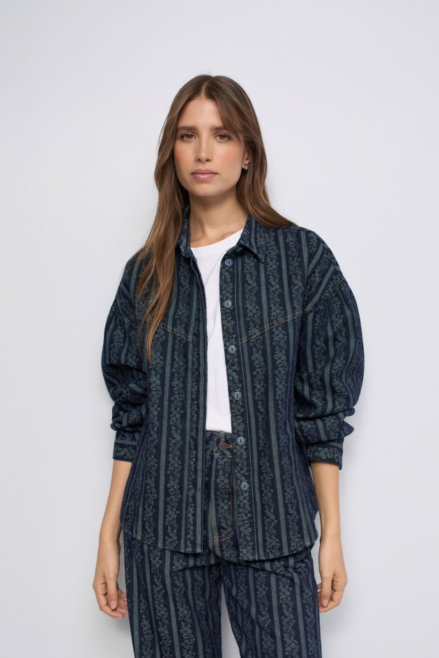 CHEMISE EN JACQUARD FAVORITE PEOLPE X SALSA JEAN