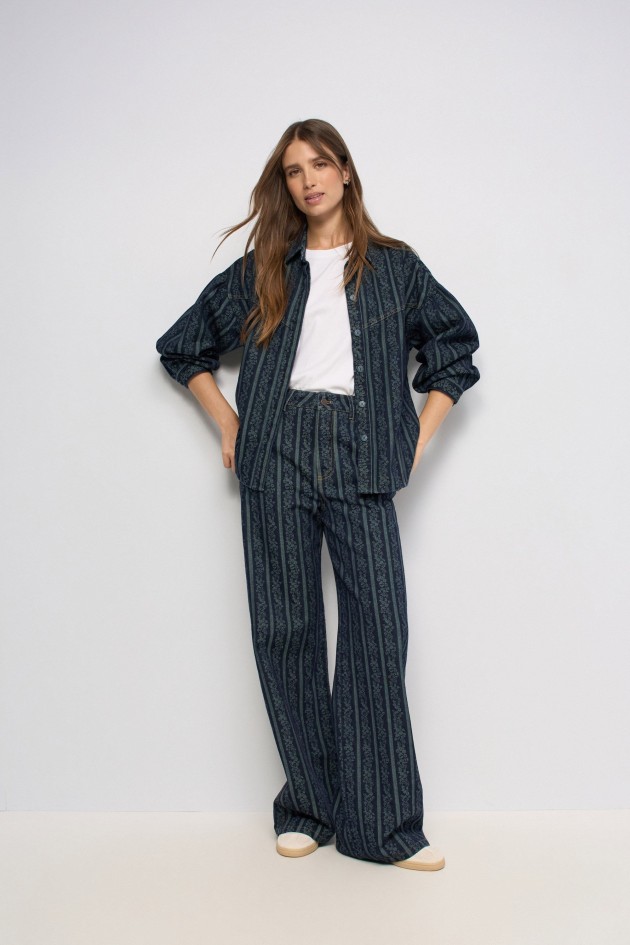 CHEMISE EN JACQUARD FAVORITE PEOLPE X SALSA JEAN