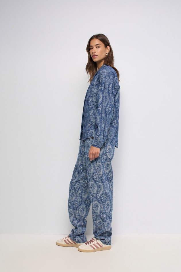 CHEMISE EN DENIM JACQUARD FAVORITE PEOPLE X SALSA JEANS