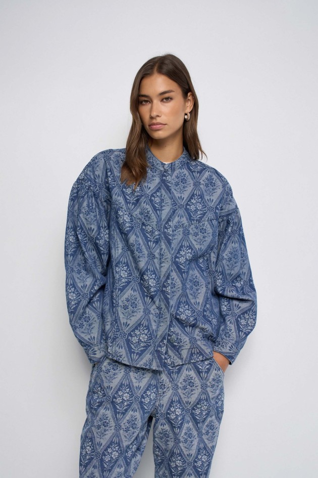 CHEMISE EN DENIM JACQUARD FAVORITE PEOPLE X SALSA JEANS