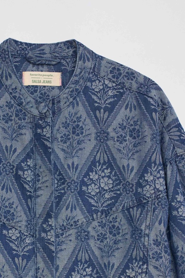 CHEMISE EN DENIM JACQUARD FAVORITE PEOPLE X SALSA JEANS