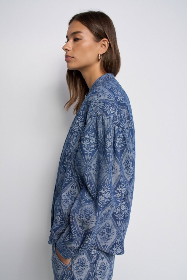 CHEMISE EN DENIM JACQUARD FAVORITE PEOPLE X SALSA JEANS