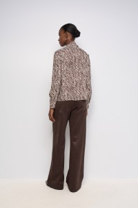 CHEMISE ANIMAL PRINT AVEC LIEN AU COU