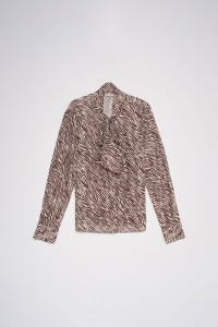 CHEMISE ANIMAL PRINT AVEC LIEN AU COU