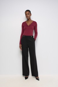PULL FRONC� SUR LA POITRINE