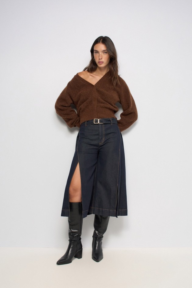 CARDIGAN AVEC LAINE