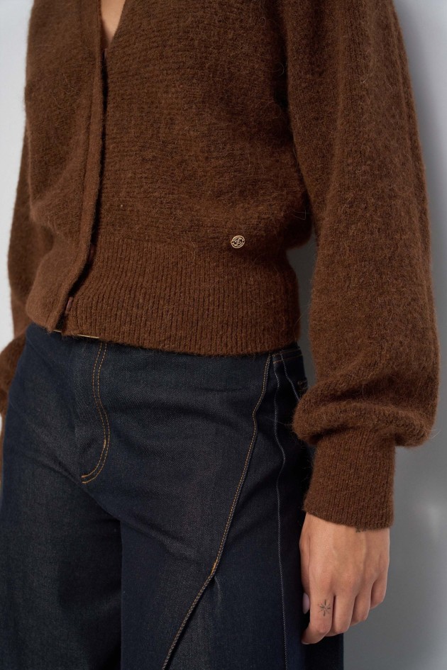 CARDIGAN AVEC LAINE