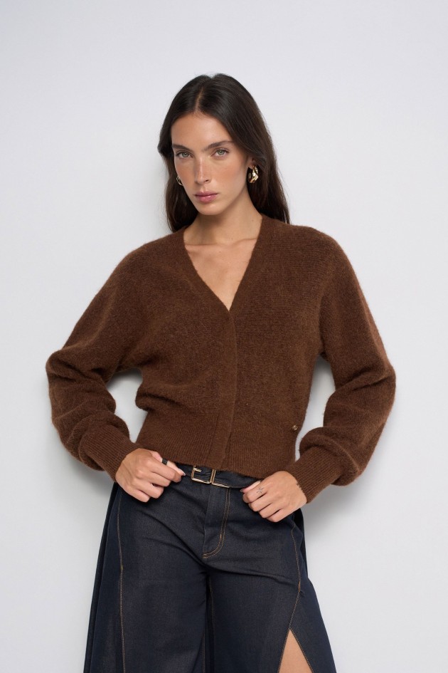 CARDIGAN AVEC LAINE