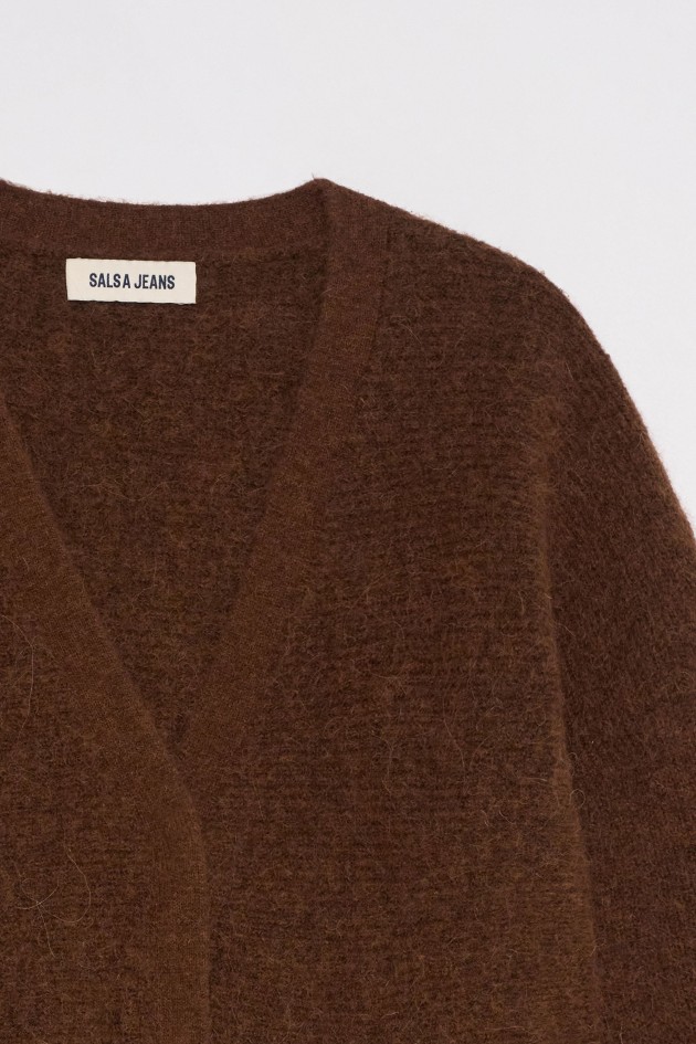 CARDIGAN AVEC LAINE