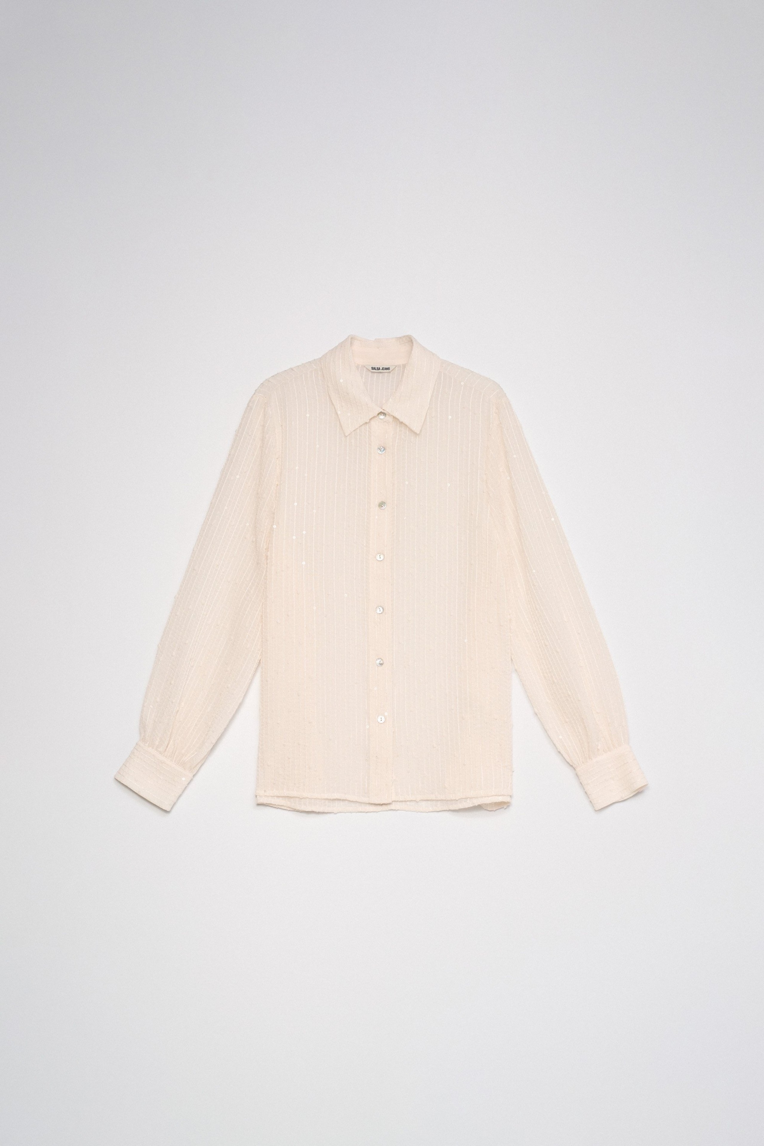 CHEMISE TEXTURÉE À SEQUINS