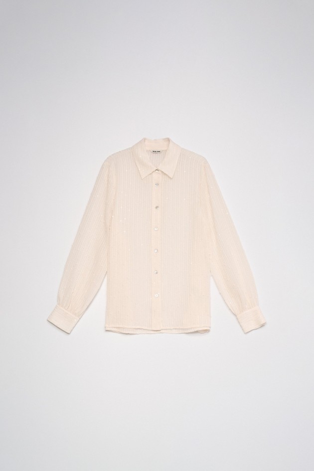 CHEMISE TEXTURÉE À SEQUINS