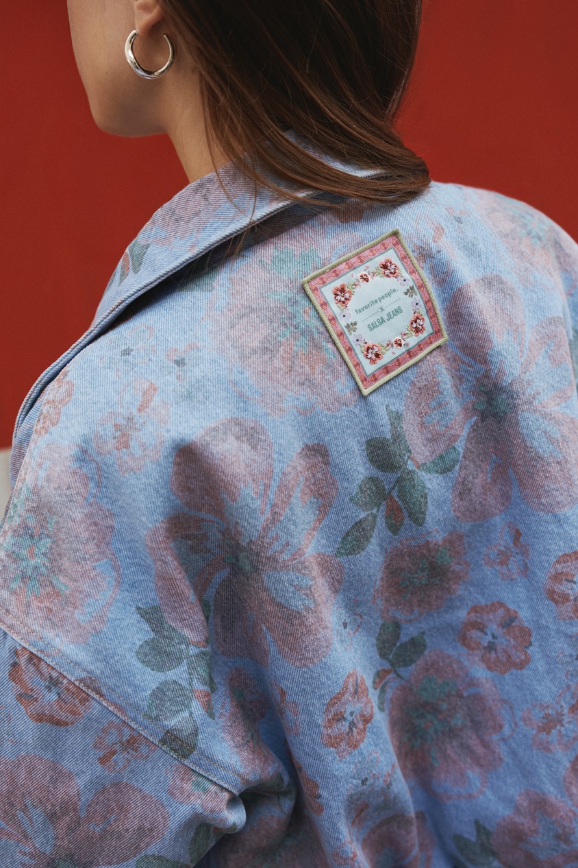 PATTERNED BOMBER JACKET FAVORITE PEOPLE X SALSA JEANS