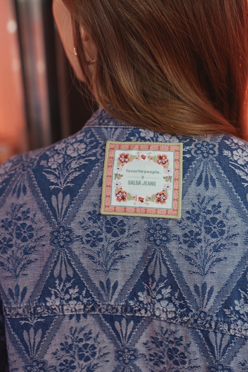JACQUARD DENIM SHIRT FAVORITE PEOPLE X SALSA JEANS
