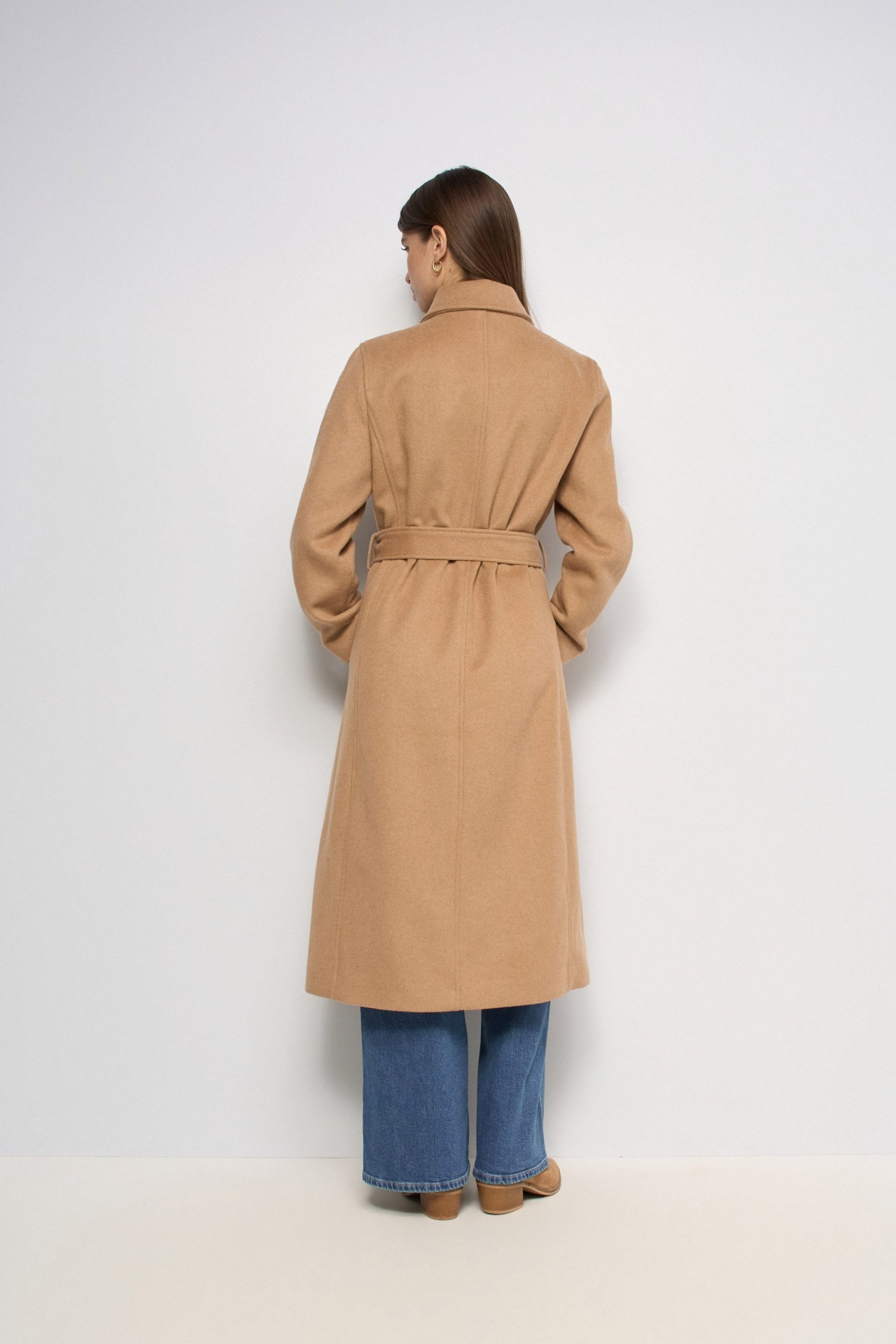 LONG WOOL-BLEND COAT