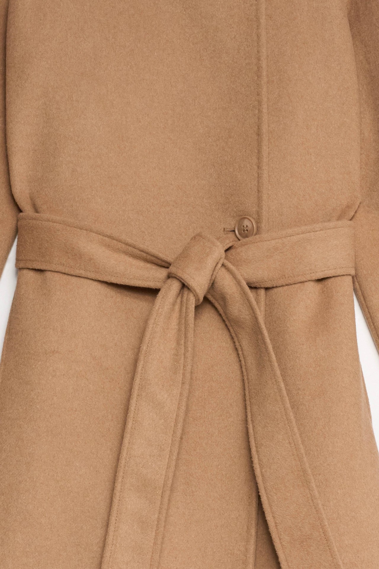 MANTEAU LONG EN DRAP DE LAINE