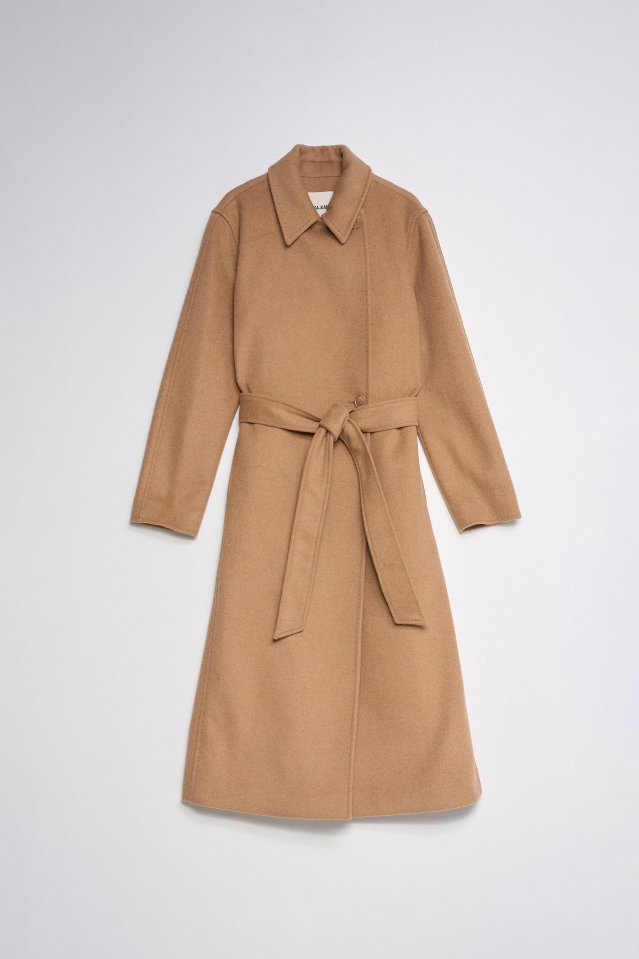 MANTEAU LONG EN DRAP DE LAINE