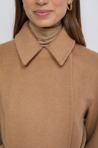 MANTEAU LONG EN DRAP DE LAINE