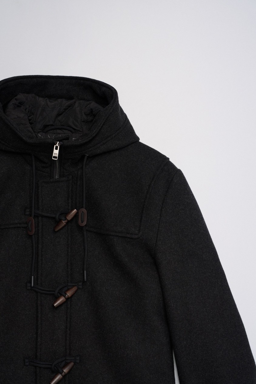 DUFFLECOAT MIT WOLLE