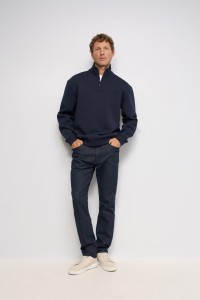 SWEATSHIRT MET HALVE RITS