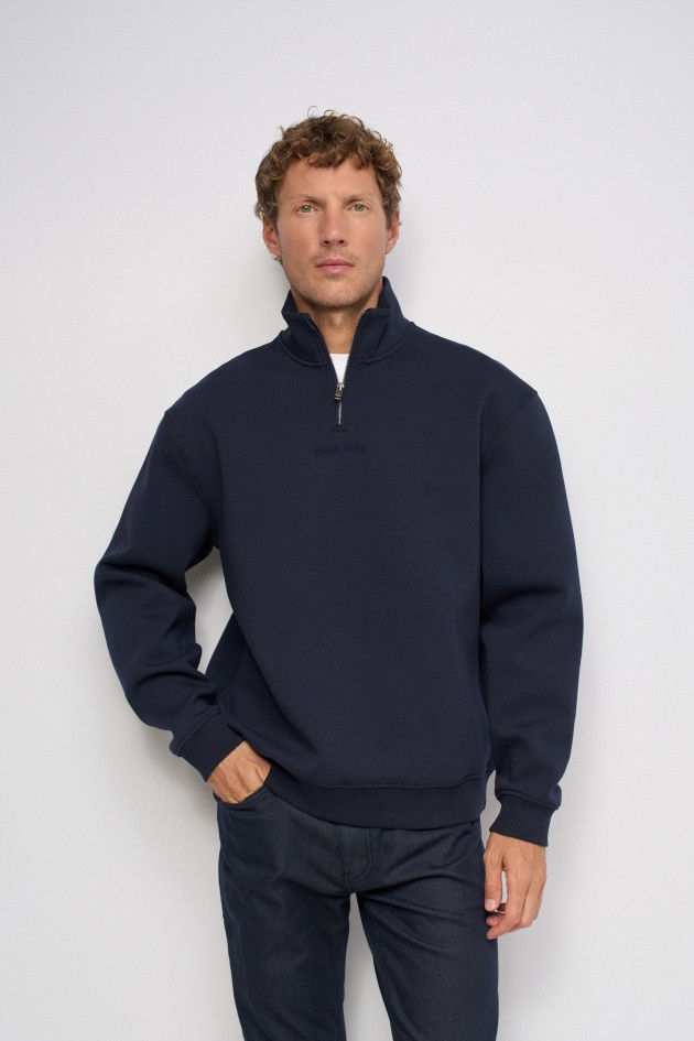 SWEATSHIRT MET HALVE RITS