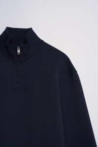 SWEATSHIRT MET HALVE RITS