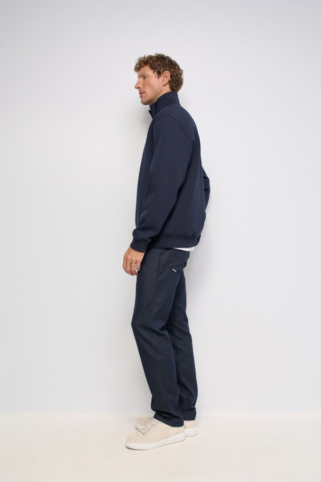 SWEATSHIRT MET HALVE RITS