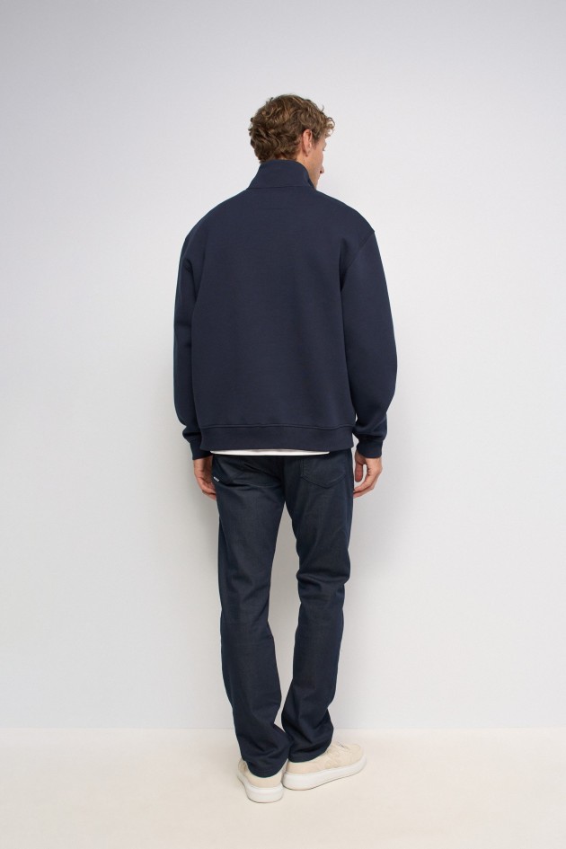 SWEATSHIRT MET HALVE RITS