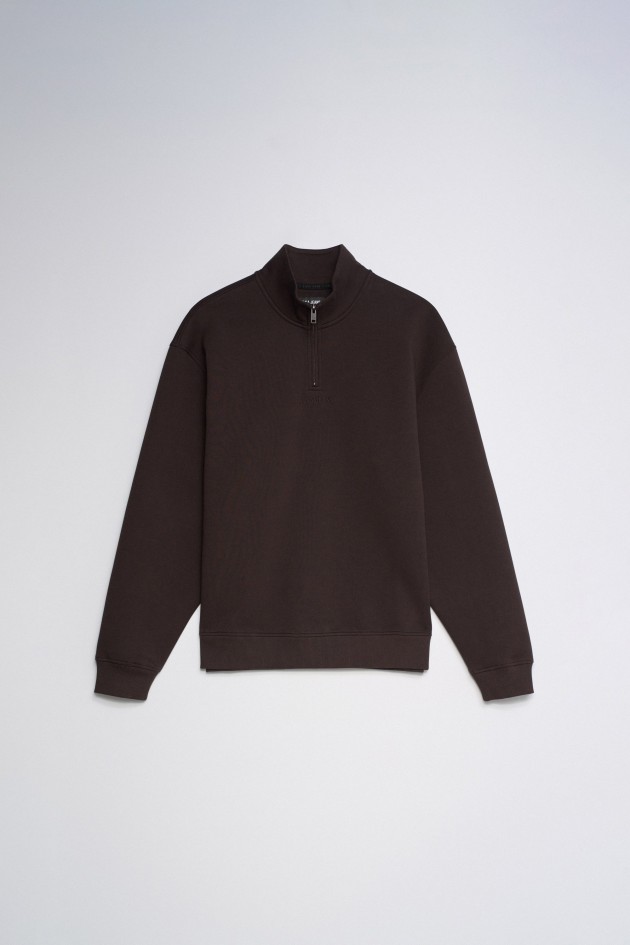 SWEATSHIRT MET HALVE RITS