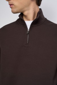 SWEATSHIRT MET HALVE RITS
