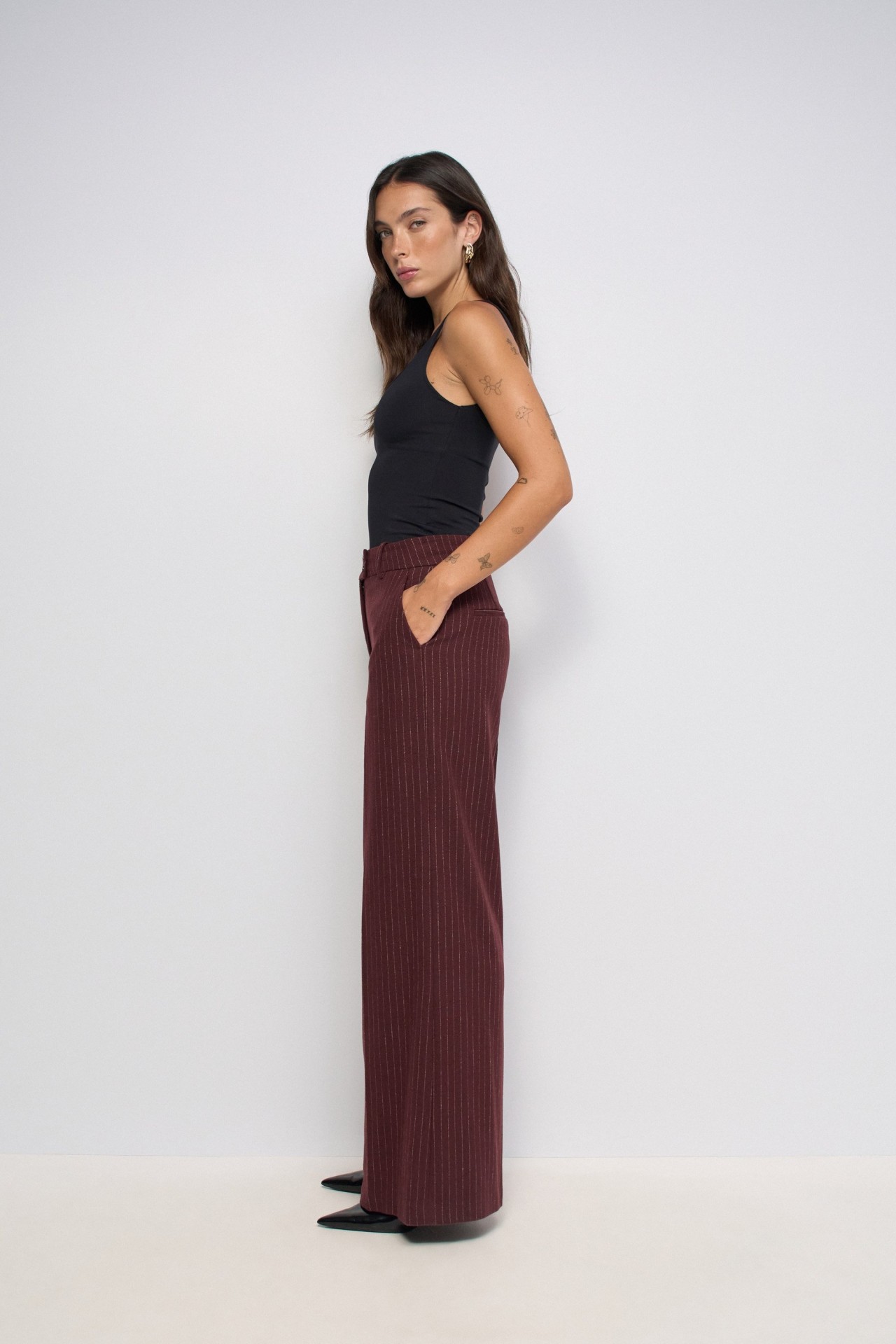 PANTALON CHINO RAY� JAMBE WIDE